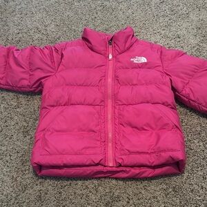 The North Face Pink Puffer Jacket Size Small 7/8